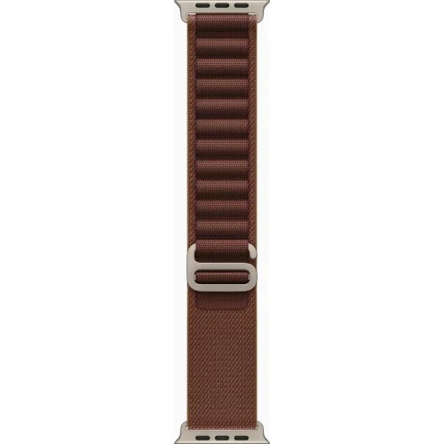 Apple Watch Ultra 4 LTE 49 мм (титановый корпус, природный/бургунди, текстильный ремешок размера S) фото 3