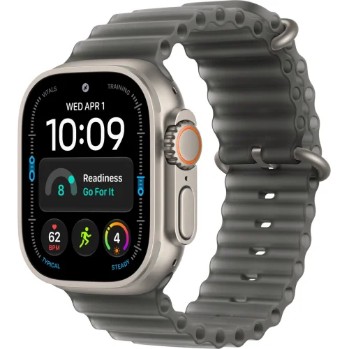 Apple Watch Ultra 4 LTE 49 мм (титановый корпус, природный/черный, ремешок из эластомера) фото 1