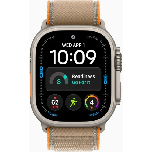 Apple Watch Ultra 4 LTE 49 мм (титановый корпус, природный/песочный, нейлоновый ремешок размера M/L) фото 2