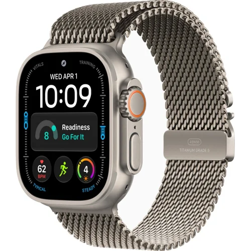 Apple Watch Ultra 4 LTE 49 мм (титановый корпус, природный/природный, миланская петля S) фото 1