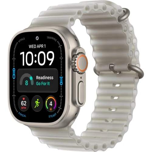 Apple Watch Ultra 4 LTE 49 мм (титановый корпус, природный/серый, ремешок из эластомера) фото 1
