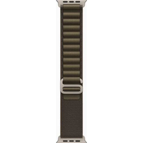Apple Watch Ultra 4 LTE 49 мм (титановый корпус, природный/темно-зеленый, текстильный ремешок размера M) фото 3