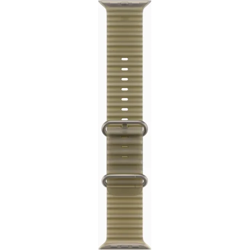 Apple Watch Ultra 4 LTE 49 мм (титановый корпус, природный/зеленый, ремешок из эластомера) фото 3