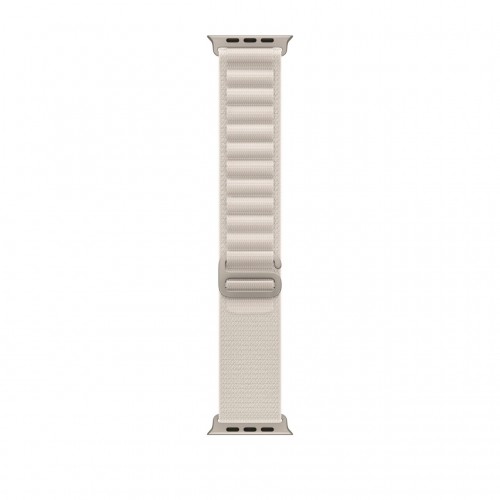 Apple Watch Ultra LTE 49 мм (титановый корпус, титановый/звездный свет, текстильный ремешок размера M) фото 3