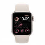 Apple Watch SE 2 40 мм (алюминиевый корпус, звездный свет/звездный свет, силиконовый ремешок) фото 2