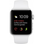 Apple Watch Series 1 42mm Silver with White Sport Band [MNNL2] фото 2