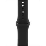 Apple Watch Series 12 42 мм (алюминиевый корпус, черный/черный, спортивный силиконовый ремешок M/L) фото 3