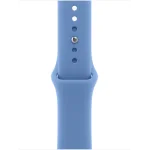 Apple Watch Series 12 42 мм (алюминиевый корпус, серый космос/синий, спортивный силиконовый ремешок S/M) фото 3