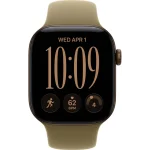 Apple Watch Series 12 42 мм (алюминиевый корпус, темная бронза/оливковый, спортивный силиконовый ремешок M/L) фото 2