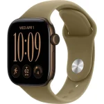 Apple Watch Series 12 42 мм (алюминиевый корпус, темная бронза/оливковый, спортивный силиконовый ремешок S/M) фото 1