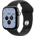 Apple Watch Series 12 LTE 42 мм (керамический корпус, полуночный/черный, спортивный силиконовый ремешок S/M) фото 1