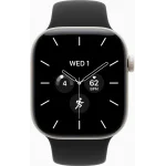 Apple Watch Series 12 LTE 42 мм (керамический корпус, жемчужно-белый/черный, спортивный силиконовый ремешок S/M) фото 2