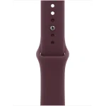 Apple Watch Series 12 LTE 42 мм (титановый корпус, сияющее золото/бургунди, спортивный силиконовый ремешок S/M) фото 3