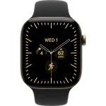 Apple Watch Series 12 LTE 46 мм (титановый корпус, сияющее золото/черный, спортивный силиконовый ремешок S/M) фото 2