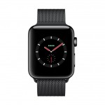 Apple Watch Series 3 LTE 38 мм (сталь черный космос/миланский браслет) [MR1H2] фото 2