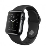 Apple Watch Series 3 LTE 42 мм (сталь черный космос/черный) [MQK92] фото 1