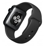 Apple Watch Series 3 LTE 42 мм (сталь черный космос/черный) [MQK92] фото 4