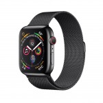 Apple Watch Series 4 LTE 44 мм (сталь черный/миланский черный) фото 1