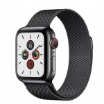 Apple Watch Series 5 LTE 40 мм (сталь черный/миланский черный) фото 1