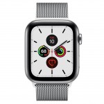 Apple Watch Series 5 LTE 44 мм (серебристый/миланский серебристый) фото 2