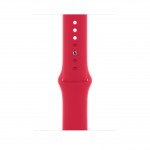 Apple Watch Series 8 45 мм (алюминиевый корпус, полуночный/красный, спортивный силиконовый ремешок) фото 3