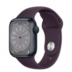 Apple Watch Series 8 LTE 41 мм (алюминиевый корпус, полуночный/бузина, спортивный силиконовый ремешок) фото 1