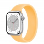 Apple Watch Series 8 LTE 41 мм (алюминиевый корпус, серебристый/солнечное сияние, силиконовый ремешок) фото 1