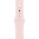 Apple Watch Series 9 41 мм (алюминиевый корпус, розовый/розовый, спортивный силиконовый ремешок M/L) фото 3