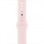 Apple Watch Series 9 45 мм (алюминиевый корпус, розовый/розовый, спортивный силиконовый ремешок S/M) фото 3