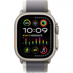 Apple Watch Ultra 2 LTE 49 мм (титановый корпус, титановый/серо-зеленый, нейлоновый ремешок размера M/L) фото 2