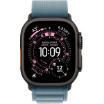 Apple Watch Ultra 3 LTE 49 мм (титановый корпус, черный/голубой, текстильный ремешок) фото 2