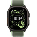 Apple Watch Ultra 3 LTE 49 мм (титановый корпус, черный/зеленый, нейлоновый ремешок) фото 2