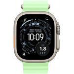 Apple Watch Ultra 3 LTE 49 мм (титановый корпус, природный/салатовый, ремешок из эластомера) фото 2