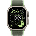 Apple Watch Ultra 3 LTE 49 мм (титановый корпус, природный/зеленый, нейлоновый ремешок) фото 2