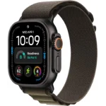 Apple Watch Ultra 4 LTE 49 мм (титановый корпус, черный/темно-зеленый, текстильный ремешок размера S) фото 1