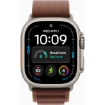 Apple Watch Ultra 4 LTE 49 мм (титановый корпус, природный/бургунди, текстильный ремешок размера S) фото 2