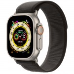 Apple Watch Ultra LTE 49 мм (титановый корпус, титановый/черно-серый, нейлоновый ремешок размера S/M) фото 1