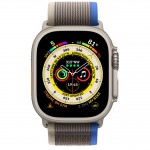 Apple Watch Ultra LTE 49 мм (титановый корпус, титановый/сине-серый, нейлоновый ремешок размера M/L) фото 2